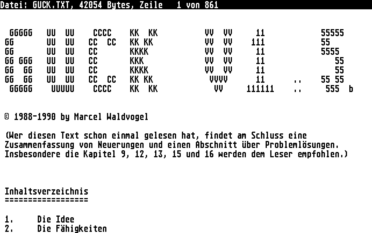 Guck atari screenshot